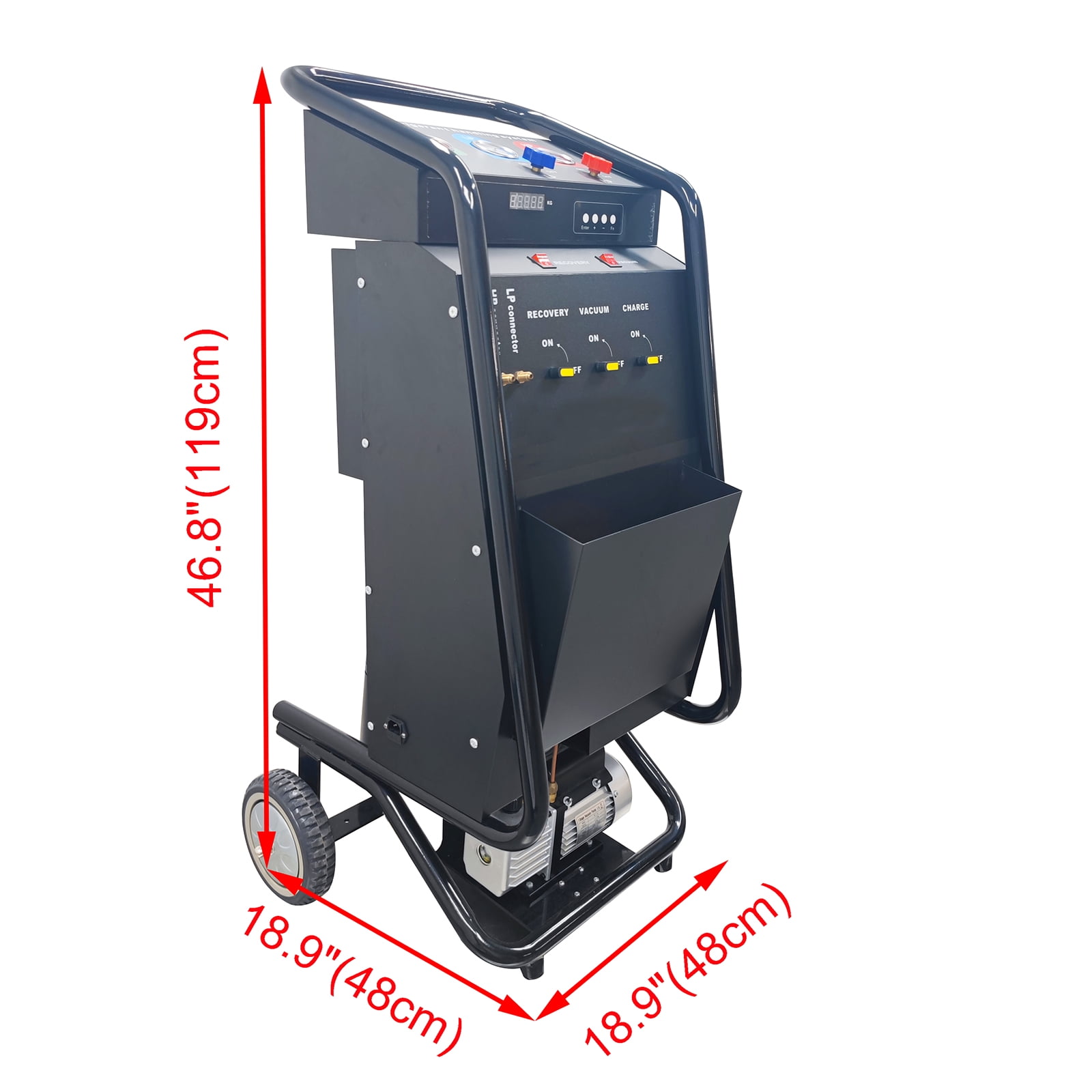 Automatic Refrigerant Recovery Machine Refrigerant Filling Machine Recovery Recycling Recharging 110V