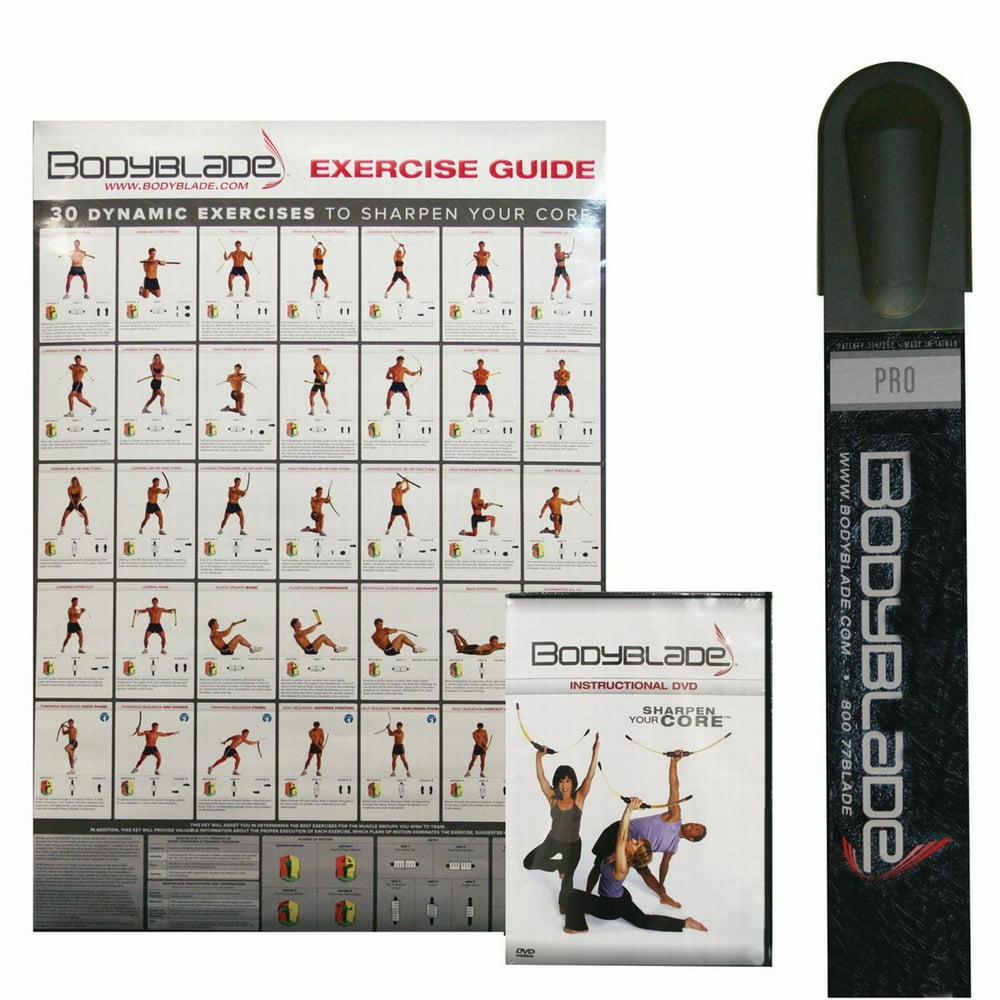 Bodyblade Pro kit with wall chart and instructional video - Walmart.com ...