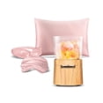 thumbnail image 1 of Lomi Wireless Bluetooth Speaker Lamp with Himalayan Salt + Satin Sleep Kit, Pink, 1 of 6