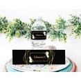 thumbnail image 5 of Darling Souvenir Black With Floral WaterBottleLabels Self Adhesive Party Collection Cheers!WaterBottleStickers Great For Wedding, Birthday, Engagement Party- Pack Of 32, 5 of 6