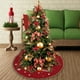 thumbnail image 4 of Decoraciones navideñas 98 cm Faldón para árbol de Navidad bordado a máquina con letras, 4 of 8