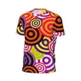 thumbnail image 5 of T Shirt For Men Vintage 70S T-Shirt Man Colorful Circles Print Awesome Gym T-Shirts Breathable Summe, 5 of 7