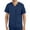 Navy, variant on Super Soft Multi Pocket V Neck Relaxed Fit Scrub Tops for Men- Cotton Fabric Medical/Health Care Uniform