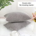 thumbnail image 6 of Unique Bargains 2-Pack 3D Corduroy Decorative Throw Pillow Covers Pale Gray Brown 12" x 18", 6 of 8
