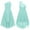 Mint Green, variant on iiniim Kids Flower Girls Beaded Ruched Pageant Dress Wedding Birthday Party One Shoulder High Low Gowns