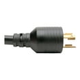 thumbnail image 3 of L6-20P to 2x L6-20R Y Splitter, Heavy Duty - 20A, 250V, 10 AWG, 1 ft., Black, 3 of 4