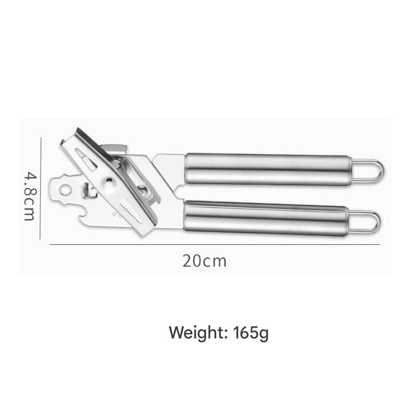 Juluva Classic Multifunction Can Opener and Bottle Opener Easy to Use, Razor Sharp Stainless Steel Cutting Wheel, Soft Ergonomic Handles