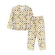 thumbnail image 1 of Balery Colorful Checkered 1 Conjunto de Pijama con Estampado para Mujer, Conjunto de Dos Piezas con Manga Larga, Ropa de Dormir Suave con Bolsillos, Pijamas Cómodos-XX-Large, 1 of 7