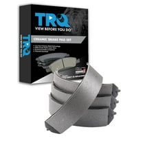 TRQ Parking Brake Shoe Set Fits Select 2008-2016 Ford E-series 2012-2014 Nissan NV