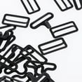 thumbnail image 4 of Juego de 20 piezas de herrajes de hierro para pajaritas: ganchos, clips, hebillas y cierres ajustables. Negro, 4 of 9
