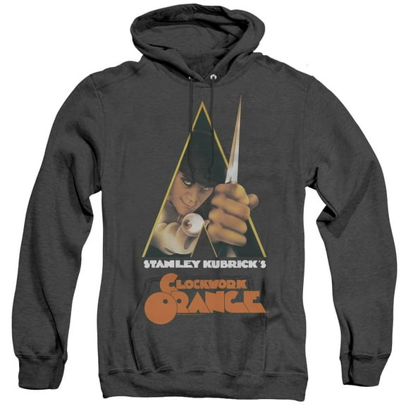 A Clockwork Orange Poster Unisex Adult Pull-Over Heather Hoodie (X-Large) Black
