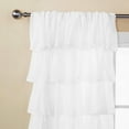 thumbnail image 4 of Quality Home Large Waterfall Ruffle Curtains - White - 52" x 84" (Set of 2 Panels), 4 of 4