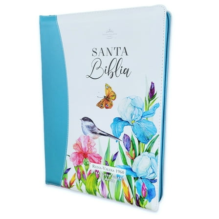Biblia para Mujer Letra Super Gigante 19 punto RV60 turquesa con Indice y Cierre