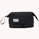 thumbnail image 5 of Bolsa de cosméticos de doble capa, de aseo de gran capacidad, nailon para acampar (negro) Likrtyny Para Estrenar, 5 of 7