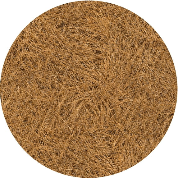 Ahgly Company Machine Washable Indoor Round Transitional Orange Area Rugs, 6' Round