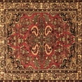 thumbnail image 1 of Ahgly Company Indoor Square Persian Brown Traditional Area Rugs, 7' Square, 1 of 4