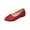 Red, variant on Green Women'S Fashion Casual Breathable Lightweight Non-Slip Flat Shoes With Soft Flexible Sole Shallow Mouth Loafers Comfortable Walking Flats For Everyday Use - Weight 0.64 Lb