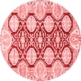 thumbnail image 1 of Ahgly Company Indoor Round Oriental Red Traditional Area Rugs, 8' Round, 1 of 4