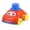 Red, variant on Cartoon Wind Up Land Water Dual Use Vehicle Mechanical Windup Rotating Car Portable Leisure Interactive Model for Pool Beach Outdoor Casual Pastime