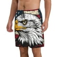 thumbnail image 2 of Goofa American Bald Eagle Printed Mens Swim Trunks Summer Quick Dry Short Beach Swimwear Bathing Suits-Medium, 2 of 9