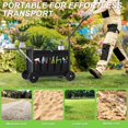thumbnail image 4 of Carrito asiento de jardín COZEER con capacidad de 181 kg y bandejas plegables, 4 of 7