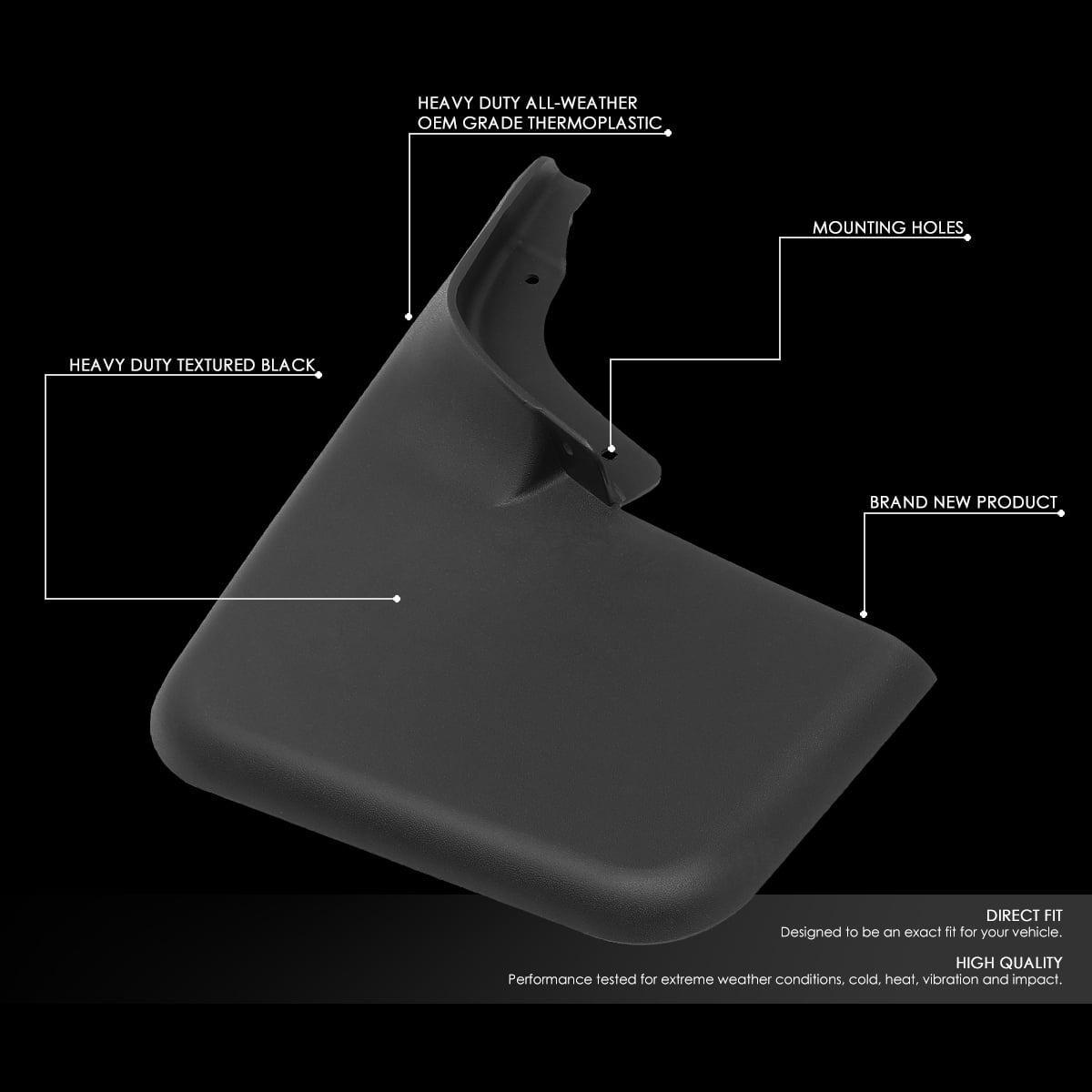 Mud Flaps Splash Guard Kit For 2004-2014 Ford F150 - 4 Pieces