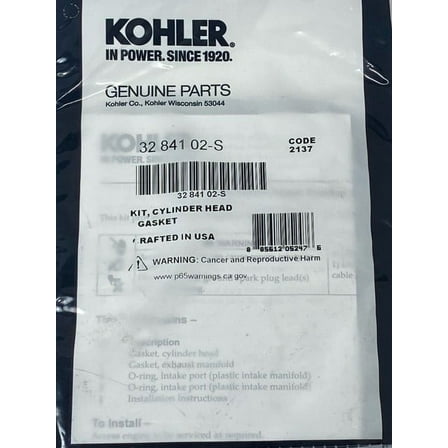 Kohler 32 841 02-S Kit, Cylinder Head Gasket