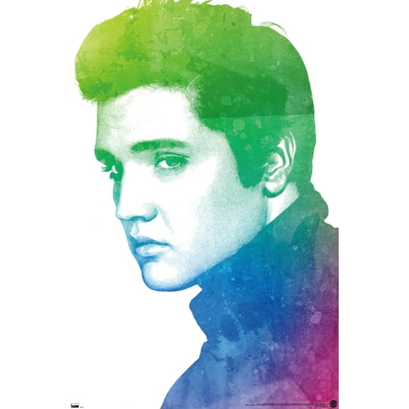 Elvis Presley - Watercolor Wall Poster, 22.375" x 34"