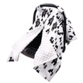 thumbnail image 3 of This 2-in-1 car seat cover is suitable for infants, toddlers, and children. It also functions as a nursing cover and a warm fleece liner for newborns. It features a green leaf pattern., 3 of 6
