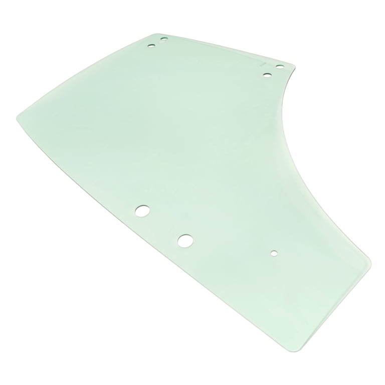HECASA, Left Side Door Glass, M4N071, Light Green Tempered