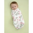 thumbnail image 2 of Modern Moments by Gerber Gender Neutral Ultra Soft Swaddle Blankets, 2-Pack, Pink Floral, 2 of 11