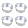 thumbnail image 3 of 4pcs 6inch Alloy Cake Pan Round Cake Mold Tray Non-stick Baking Mould with Removable Bottom, 3 of 9