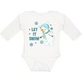 thumbnail image 3 of Inktastic Let It Snow Snowman Boys or Girls Long Sleeve Baby Bodysuit, 3 of 5