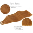 thumbnail image 4 of GFDYREE Extensions de Cheveux à Ruban WENNALIFE pour Femmes, 20 Pcs 50g 24 Pouces Auburn Ginger Extensions de Cheveux à Ruban Extensions de Cheveux Humains Rallonge Cheveux Humains Lisses Extensions de Cheveux Invisibles Real Human, 4 of 5
