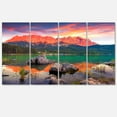 thumbnail image 2 of Colorful Eibsee Lake Sunset - Landscape Photo Canvas Art Print, 2 of 3