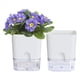 thumbnail image 1 of Macetas para Plantas de Interior de 4,25 Pulgadas, Maceta con Riego AutomáTico para Interiores, Macetas Violetas con DepóSito Visible, 2 Unidades, 1 of 8
