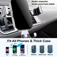 thumbnail image 4 of Soporte para teléfono móvil para coche, soporte manos libres con abrazadera, compatible con todos los teléfonos móviles, 4 of 6