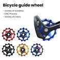 thumbnail image 6 of Toudaret Chain Drop Wheel Bike Rear Derailleur Pulley Bicycle Rear Derailleur Pulley Guide Wheel Multi-tooth Design Universal Fit Anodized Resistant Bike, 6 of 8
