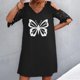 thumbnail image 2 of Vestidos de manga corta con hombros descubiertos y encaje con cuello en V estampado sexy de verano para mujer Fridja bnh5476, 2 of 9