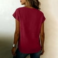 thumbnail image 5 of Womens Sports Tops Loose Fit Summer Blouses for Women 2025 Trendy Women Clothing Tops, 5 of 6