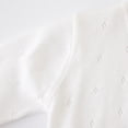 thumbnail image 6 of CPNG Toddler Girls Cardigan Shrug Sweater Bolero Shrug Baby Kids Hollow Out Long Sleeve Cropped Dress Up Button Cover Up Cropped Tops Closure Jacket Tops, 6 of 7