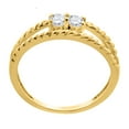 thumbnail image 2 of Aonejewelry Diamond Simple Ring In 10K Yellow Gold 1/4 Ct, 2 of 4