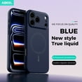 thumbnail image 3 of Allytechgroup Slim Case for Apple iPhone Air, [Compatible with Magsafe] Anti-Fingerprint Soft TPU Flexible Slim Non-Slip Rugged Shockproof Protective Magnetic Back Cover Bumper, Darkblue, 3 of 7