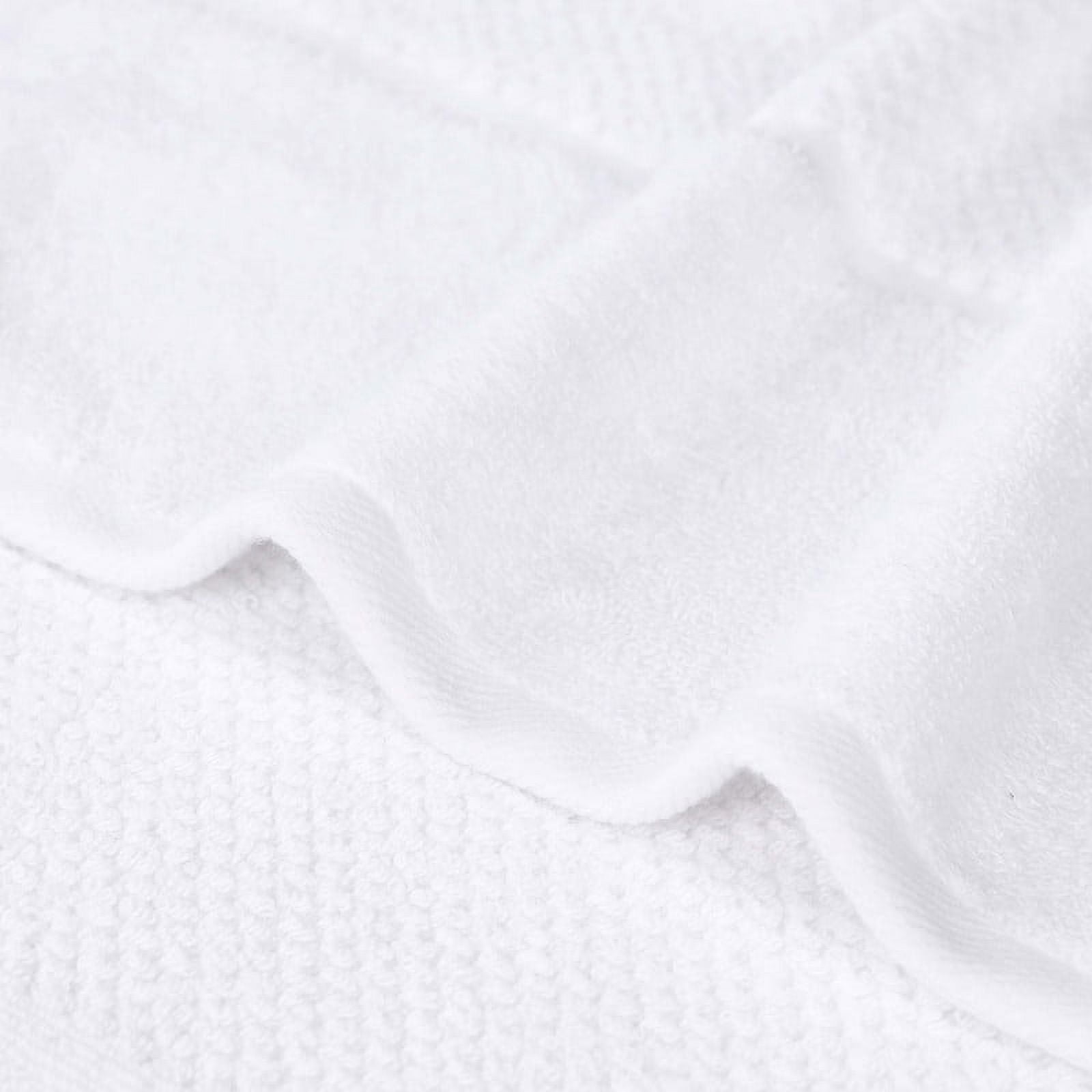 Superior Mile Smart Twist Cotton Medium Weight Bath Sheets, Set of 2, Ultra Absorbant Towels, White