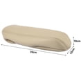 thumbnail image 5 of 1 Pair Front Seat Armrest Cover Replacement Microfiber Leather Beige for Ford F-350 1999-2006, 5 of 7