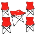 thumbnail image 1 of Kit de 4 Sillas y Mesa Plegable para Niños Genérico Camping Rojo, 1 of 3