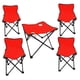 thumbnail image 1 of Kit de 4 Sillas y Mesa Plegable para Niños Genérico Camping Rojo, 1 of 3
