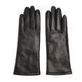 thumbnail image 6 of Women's Genuine Leather Winter Gloves, Plush Lined Warm Goatskin Driving Gloves, Touchscreen All-Finger Cold Weather Gloves, Windproof Long Cuff Gloves for Driving and Cycling Black, 6 of 10