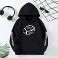 thumbnail image 4 of Byoo Toddler Girls Graphic Sports Hoodie Football Print Active Pullover Hooded Sweatshirt, 4 of 4