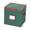 green, variant on DOLITY Christmas Tree Ball Container Bin, Xmas Hanging Baubles Organizer, with Handle, Festival Decor Christmas Ornament Storage Box red